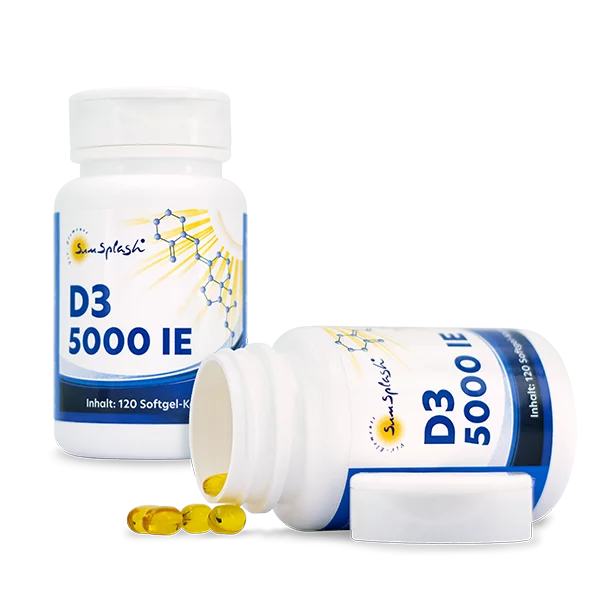 Vitamin D3 5.000 I.E. (120 Softgel-Kaps.)