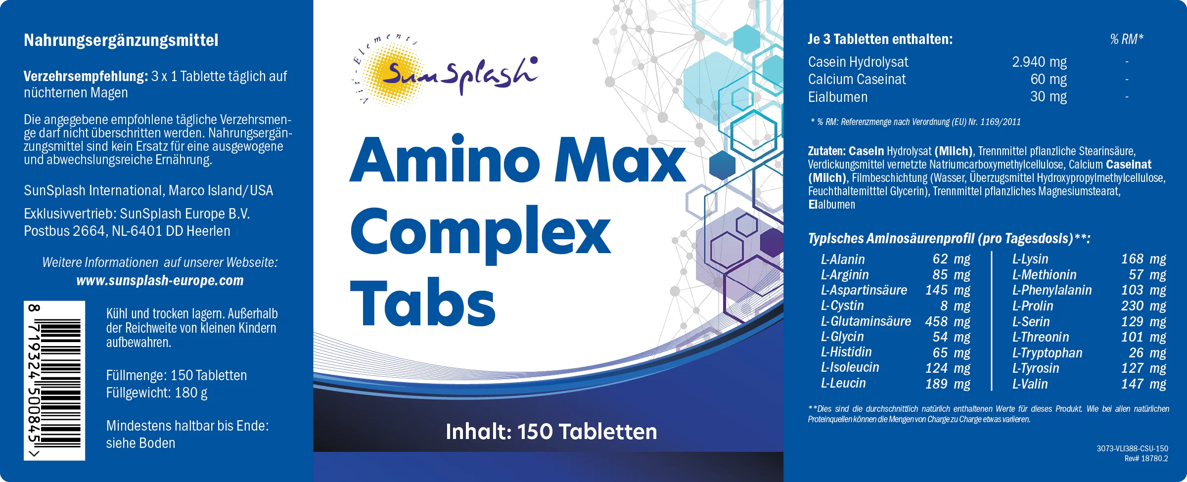 Amino Max Complex Tabs (150 Tabs)