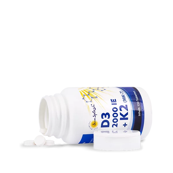 Vitamin D3 2000 I.E. + K2 (MK-7) - 120 Lutschtbl.